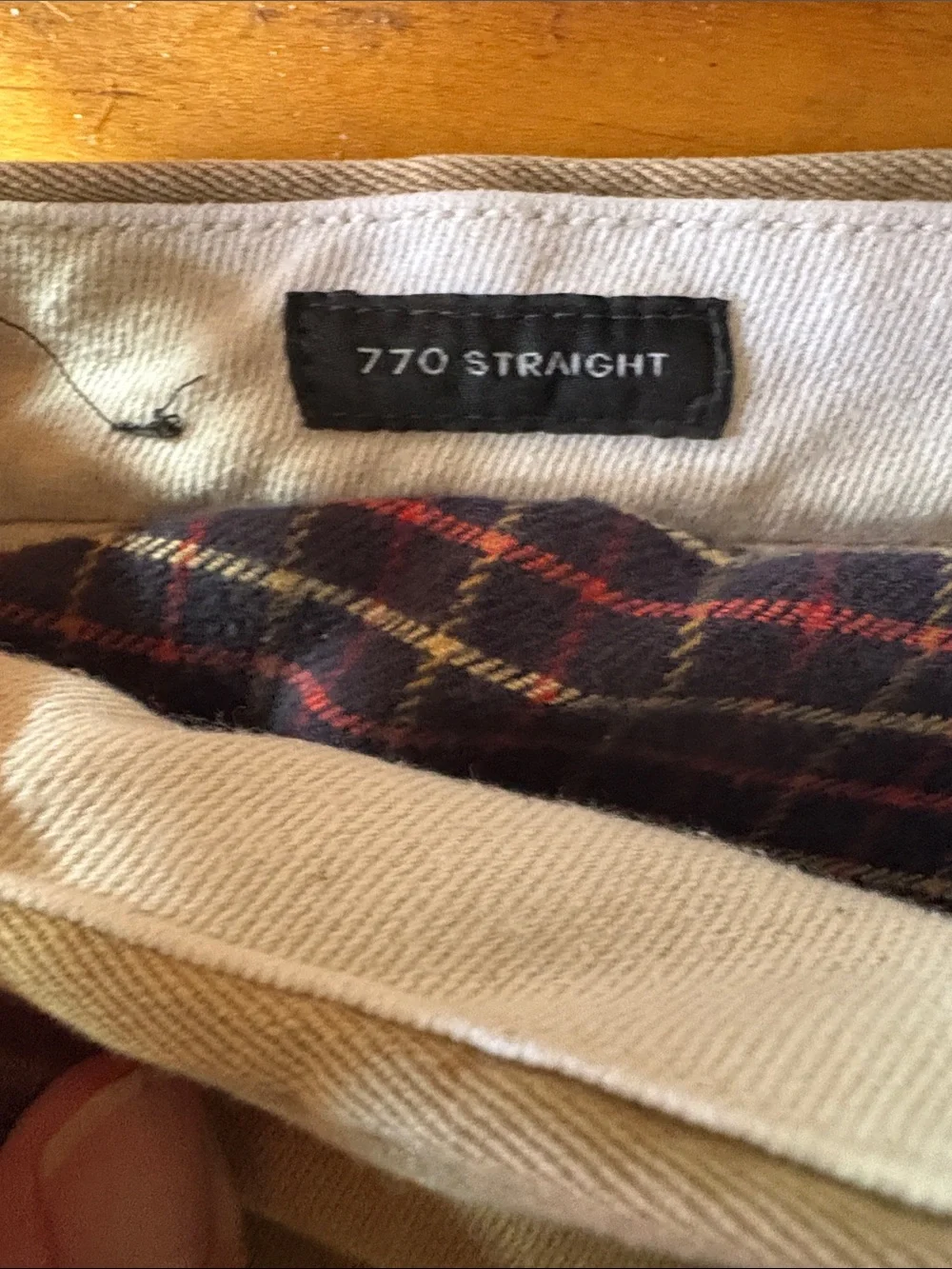Men's J Crew Khaki Flannel Lined Pants